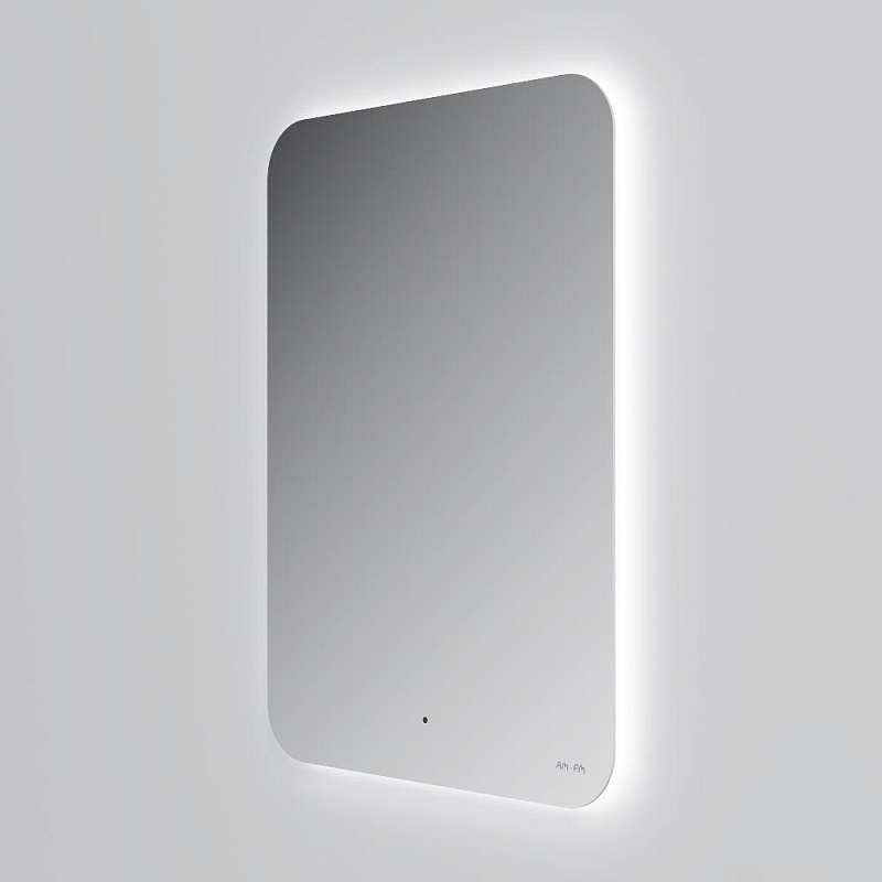 Зеркало с подсветкой в ванную закругленное 50 AM.PM X-Joy M85MOX10501S1 сенсорное