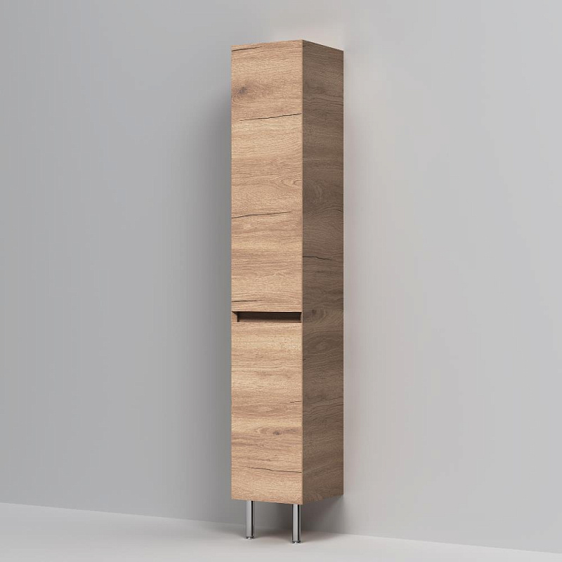 Шкаф-пенал для ванной 35 AM.PM Above M9XCSR0352OF напольный, правый, под дерево