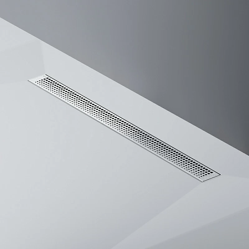 Душевой трап (лоток) 80 AM.PM MasterFlow W01SC-P11-080-01SB комбинированный затвор со стальной матовой решеткой