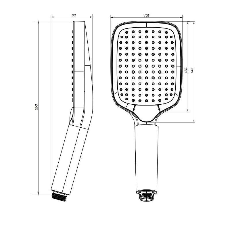 Лейка для душа AM.PM Func F028F000 хром