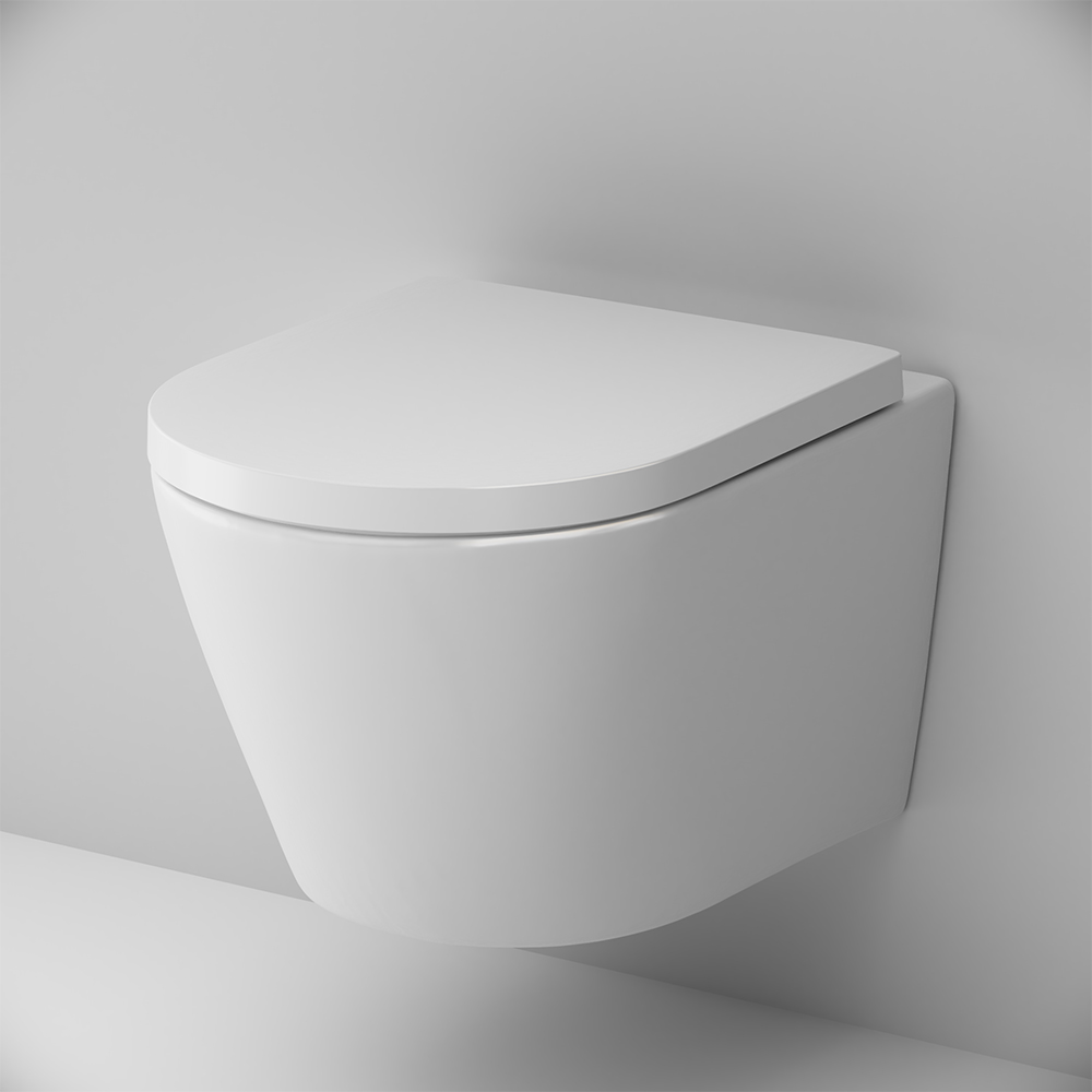 Унитаз подвесной FlashClean с сиденьем микролифт Sense C741701SC, Белый