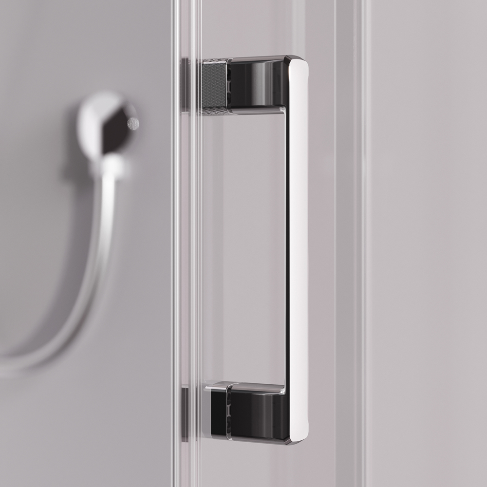 Душевая кабина 90x90 см, без гидромассажа Above W9XC-403-9090MT, Хром, белый, прозрачное