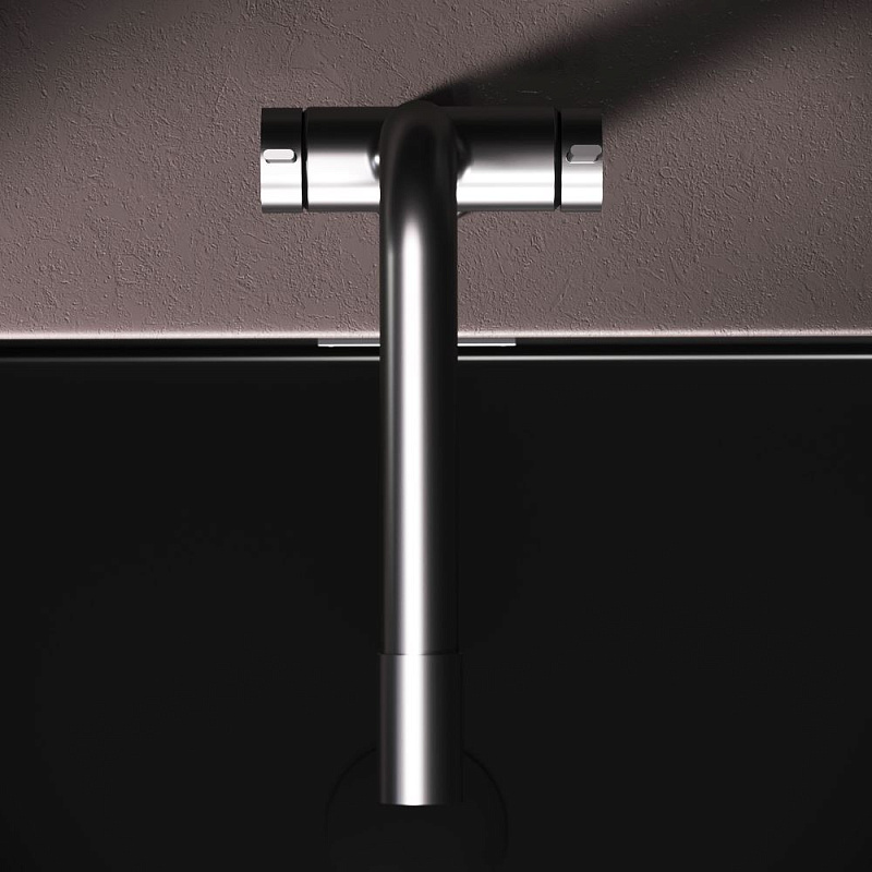 Смеситель для кухни AM.PM Func F8F05711 высокий с L-изливом с каналом для питьевой воды, сатин