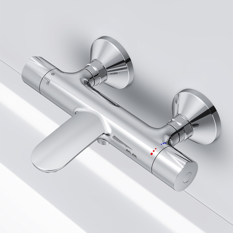 Смеситель для ванны и душа AM.PM Like F8050000 термостат, хром