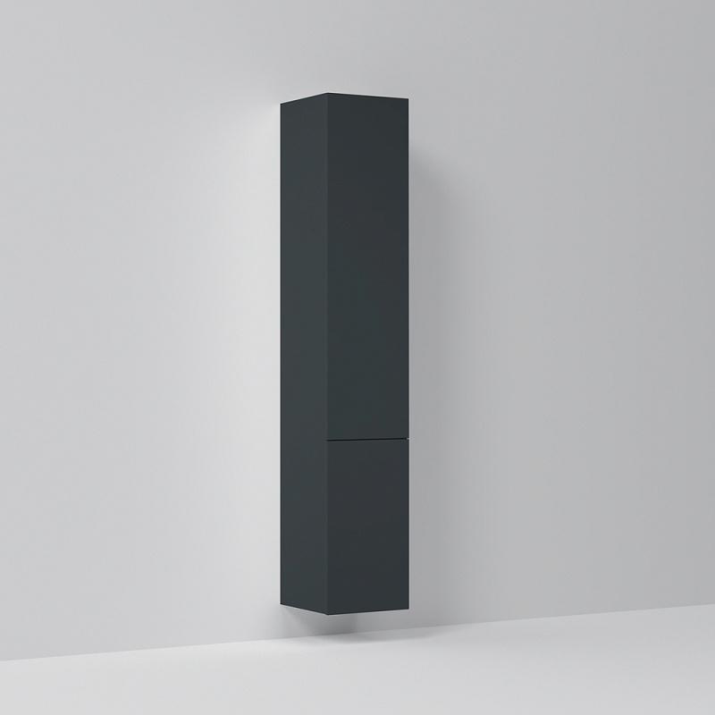 Шкаф-пенал для ванной 30 AM.PM Gem M90CHR0306GM навесной правый графит