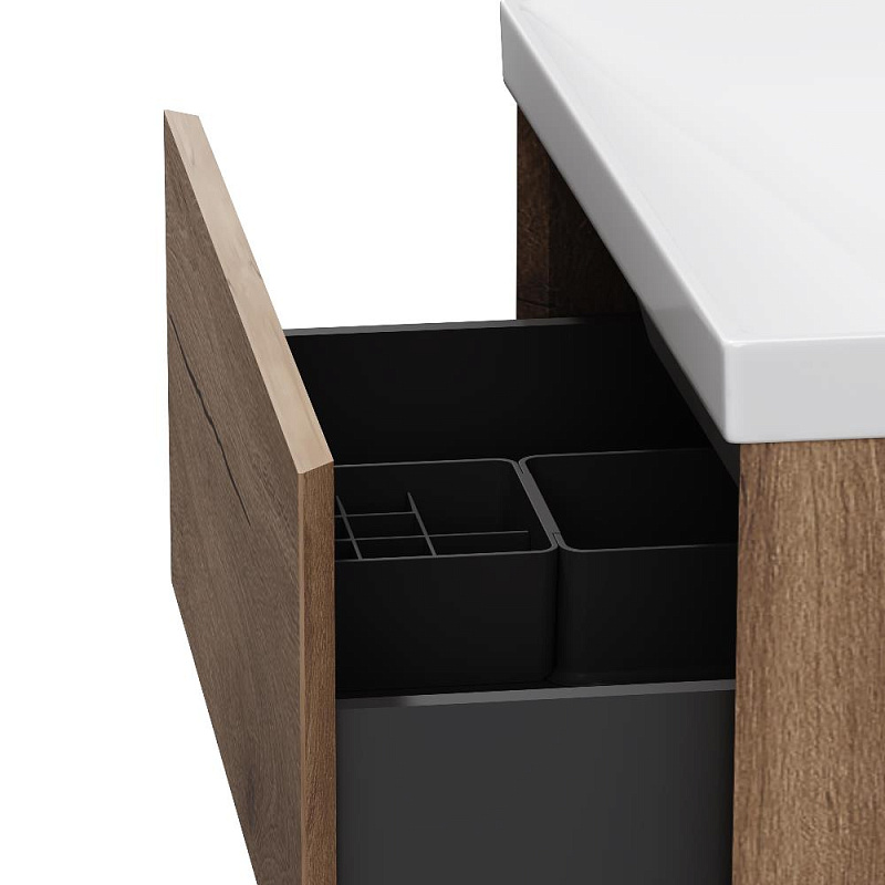 Тумба с раковиной 80 AM.PM Above M9X-FSX0602OF-WCC0600WG напольная, под дерево