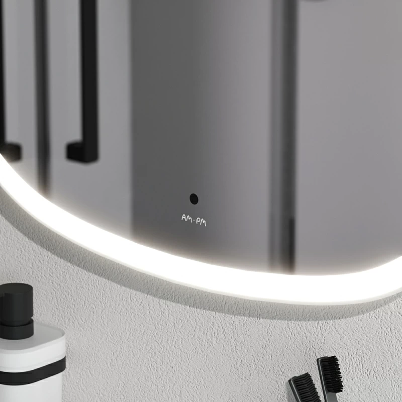 Зеркало с подсветкой в ванную закругленное 65 AM.PM Func M8FMOX0651WGH сенсорное