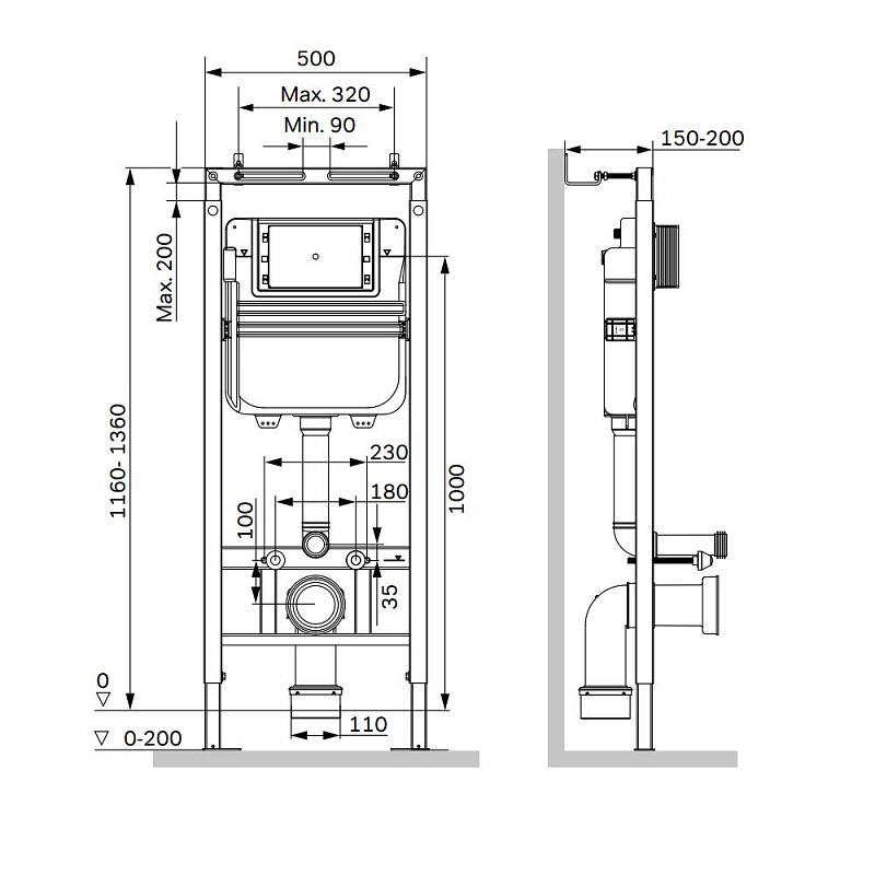 Инсталляция для подвесного унитаза AM.PM MasterFit I012713