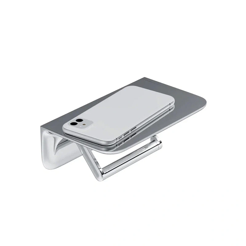 Держатель для туалетной бумаги настенный AM.PM Sensation A30341500 с полочкой, хром