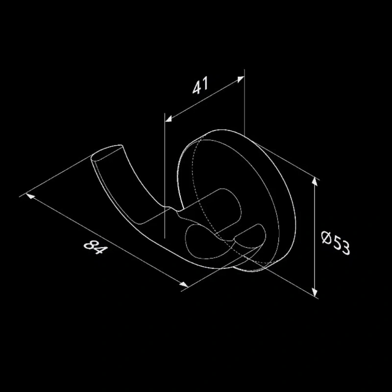 Крючок для полотенец двойной AM.PM X-Joy A85A35622 черный