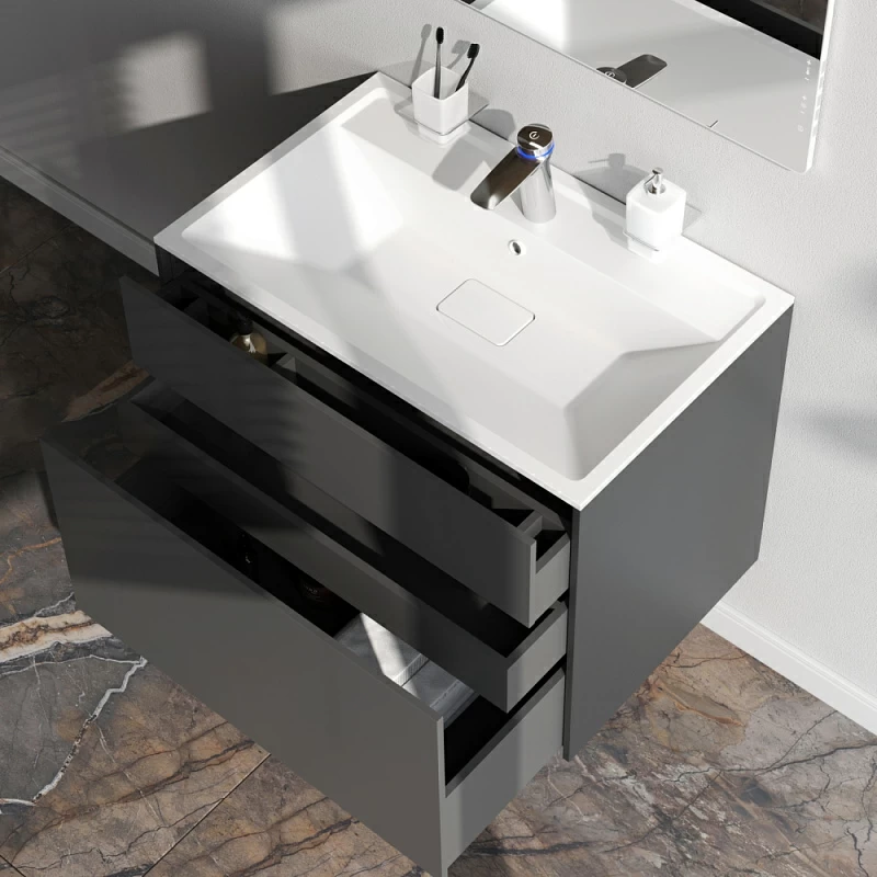 Тумба под раковину 80 AM.PM Inspire 2.0 M50AFHX0803GM подвесная графит матовый