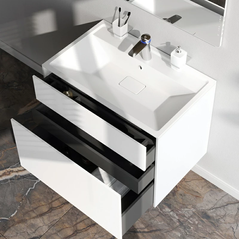 Тумба под раковину 80 AM.PM Inspire 2.0 M50AFHX0803WM подвесная белая матовая