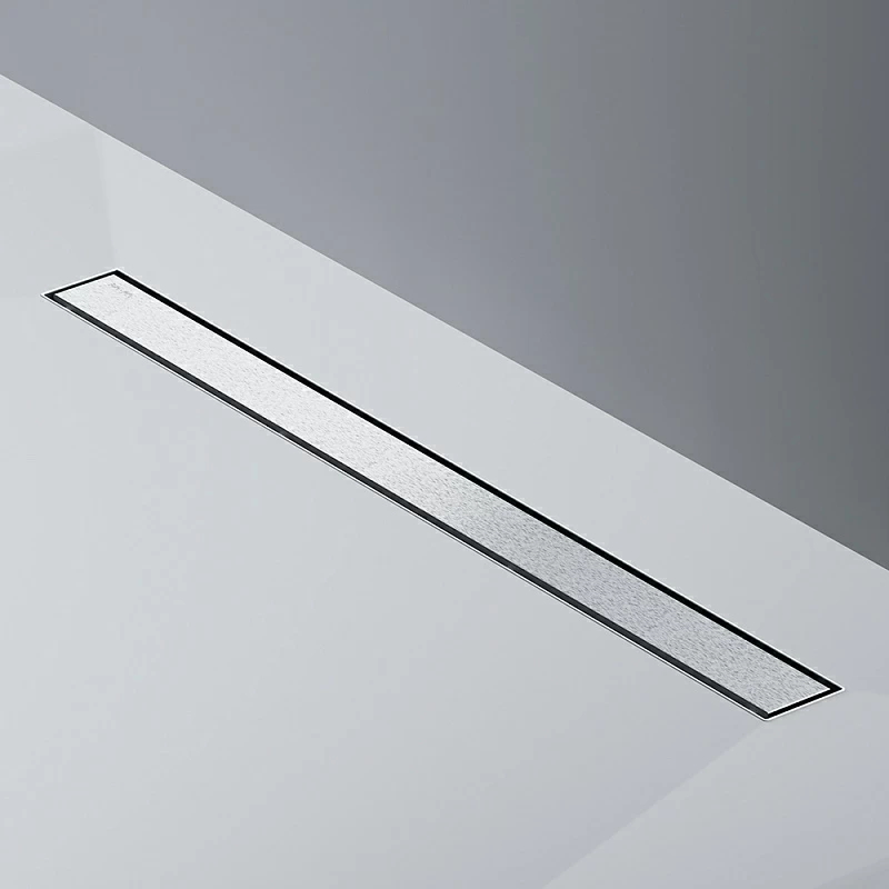 Душевой трап (лоток) 80 AM.PM MasterFlow W01SC-U11-080-04SB комбинированный затвор со стальной матовой решеткой под плитку