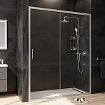 Дверь душевая в нишу Gem W90G-150-1-195MT, Хром, прозрачное