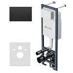 Инсталляция для подвесного унитаза с клавишей ErgoFit M ErgoFit I012711.0338, Синий, черный
