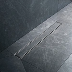 Трап для душа линейный, универсальный затвор Tile, 60 см MasterFlow W01SC-U11-060-04SB, Хром