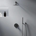 Встраиваемая душевая система со смесителем для душа Scandinavian Pure 936520300, Чёрный