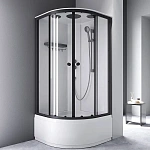 Душевая кабина 90x90 см, без гидромассажа X-Joy W94C-401A-090BT, Черный, прозрачное