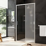 Дверь душевая в нишу Gem W90G-110-1-195MM, Хром, матовое