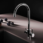 Смеситель для кухни с С-изливом с каналом для питьевой воды, хром X-Joy S F85B07700, Хром