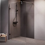 Душевая перегородка 110x195 см X-Joy W94UWI-110-F1-BTE, Черный, прозрачное
