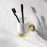 Стеклянный стакан с настенным держателем, золото X-Joy A85A34399, Золото