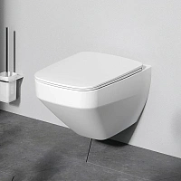 Унитаз подвесной FlashClean с сиденьем микролифт, матовый Inspire V2.0 C50A1700MWSC, Белый